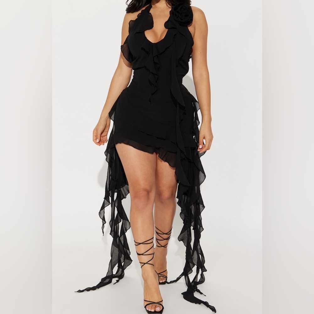 Small Black A - Line Midi Dress